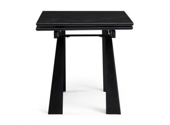 Керамический стол Бэйнбрук 140х80х76 черный мрамор / черный в Набережных Челнах