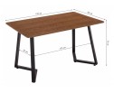 Стол Kont 120х80х75 dark walnut в Набережных Челнах