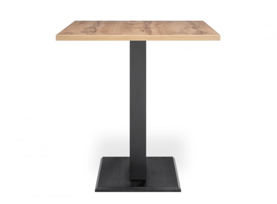Стол на тумбе Мичиган Лофт 110х70х74 25 мм дуб вотан / черный матовый в Набережных Челнах