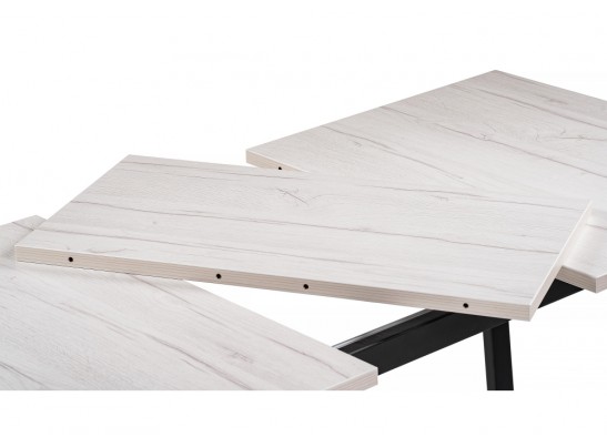 Стол раскладной Лота Лофт 120(160)х75х75 25 мм черный матовый / юта в Набережных Челнах