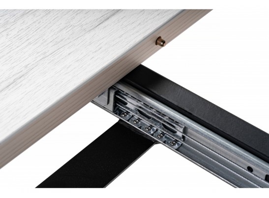 Стол раскладной Лота Лофт 120(160)х75х75 25 мм черный матовый / юта в Набережных Челнах