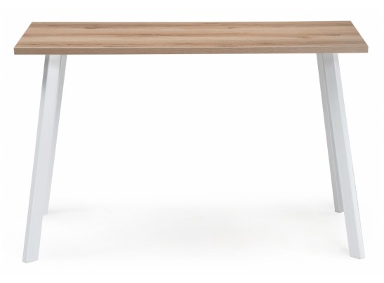Стол Тринити Лофт 120 25 мм белый матовый / дуб делано светлый в Набережных Челнах