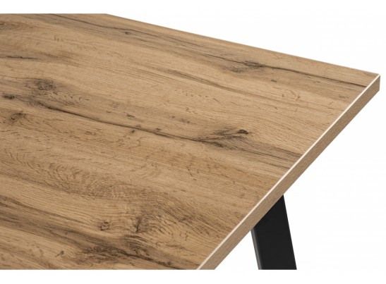 Стол Тринити Лофт 120x80x75 дуб крафт золотой / черный матовый в Набережных Челнах