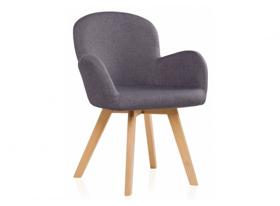 Стул Asia wooden legs / grey fabric в Набережных Челнах