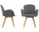Стул Asia wooden legs / grey fabric в Набережных Челнах