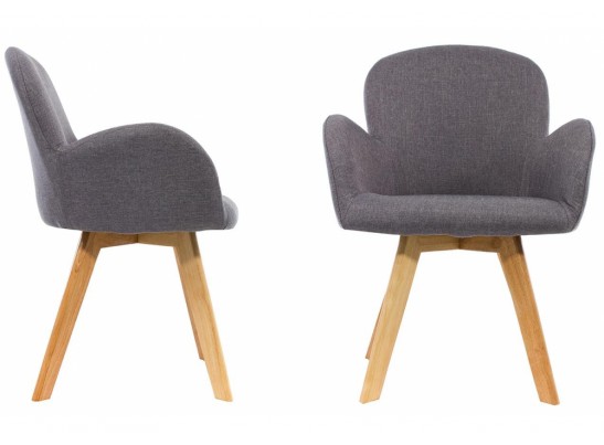 Стул Asia wooden legs / grey fabric в Набережных Челнах