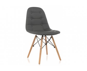 Деревянный стул Kvadro серый