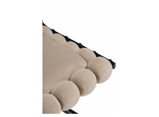 Стул на металлокаркасе Ball 1 бежевый / черный в Набережных Челнах