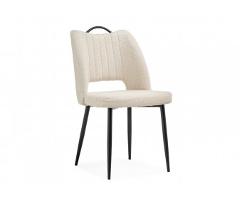 Стул на металлокаркасе Barton beige / black