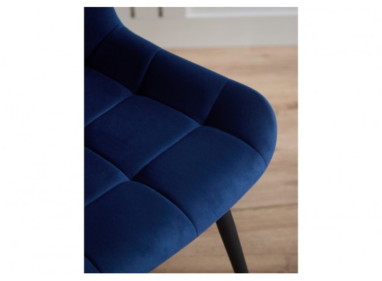 Стул на металлокаркасе Челси 360 К синий (zd 798) / черный в Набережных Челнах