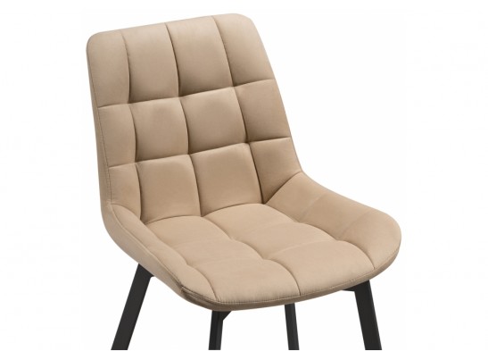 Стул на металлокаркасе Челси черный / бежевый в Набережных Челнах