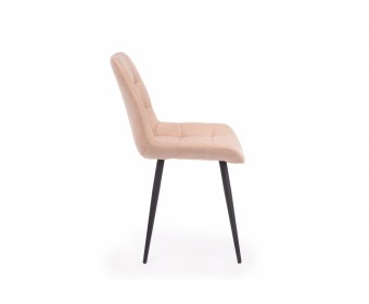 Стул на металлокаркасе Челси К бежевый (zd 210) / черный