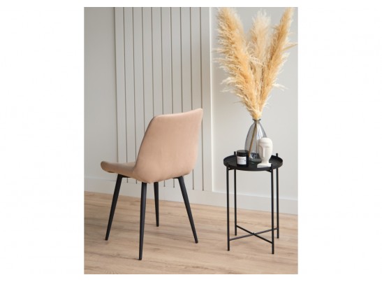 Стул на металлокаркасе Челси К бежевый (zd 210) / черный в Набережных Челнах