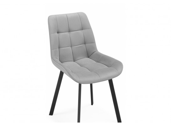 Стул на металлокаркасе Челси П светло-серый (zd 960) / черный в Набережных Челнах