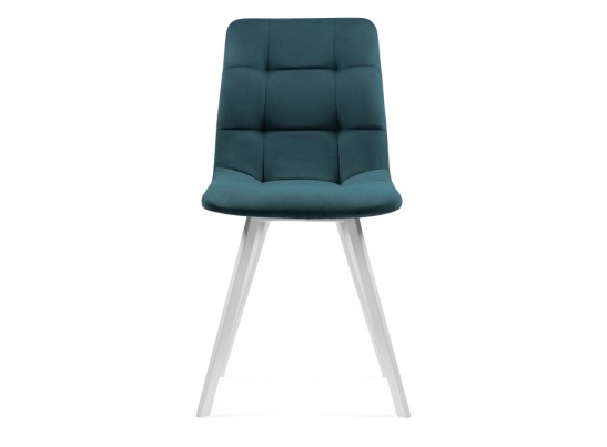 Стул на металлокаркасе Чилли морская волна / белый каркас в Набережных Челнах