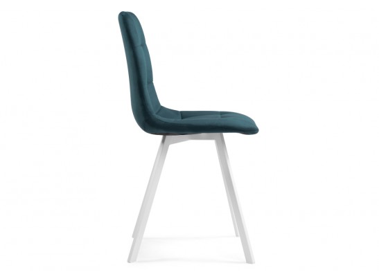 Стул на металлокаркасе Чилли морская волна / белый каркас в Набережных Челнах