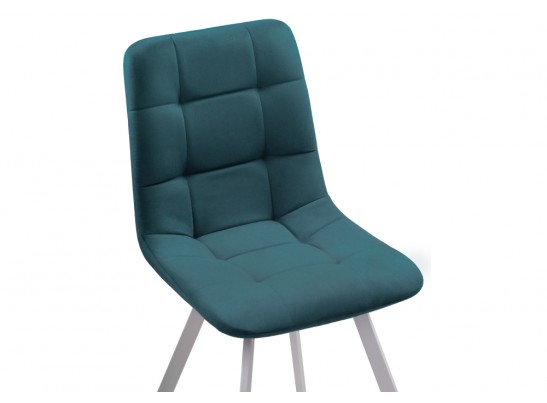 Стул на металлокаркасе Чилли морская волна / белый каркас в Набережных Челнах