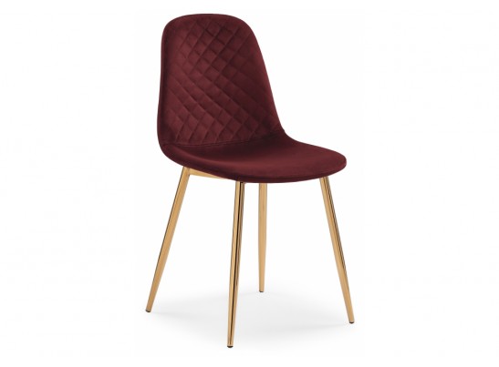 Стул на металлокаркасе Dabl wine red / gold в Набережных Челнах