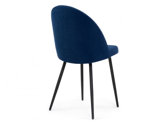 Стул на металлокаркасе Дагрун темно-синий / черный каркас в Набережных Челнах