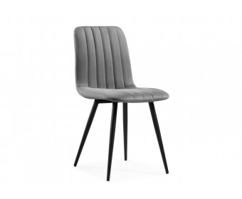 Стул на металлокаркасе Дани темно-серый / черный