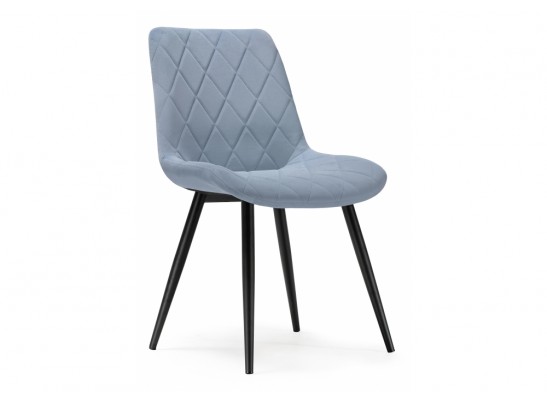 Стул на металлокаркасе Fox black / light blue в Набережных Челнах