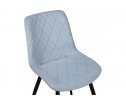 Стул на металлокаркасе Fox black / light blue в Набережных Челнах
