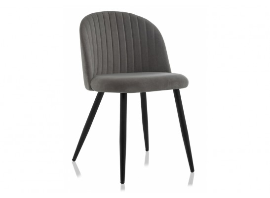 Стул на металлокаркасе Gabi 1 dark gray / black в Набережных Челнах