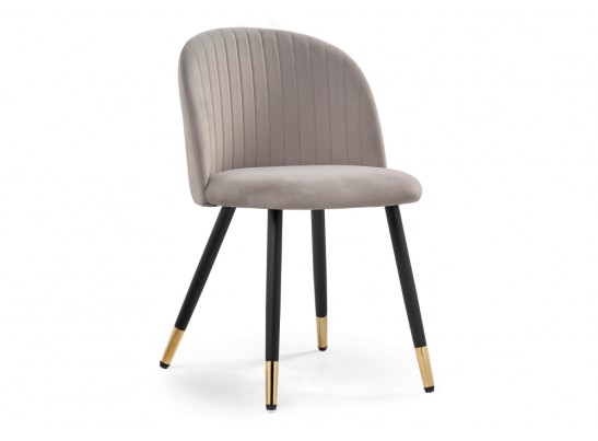Стул на металлокаркасе Gabi latte / black / gold в Набережных Челнах