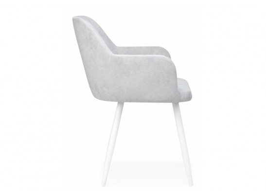 Стул на металлокаркасе Инфини светло-серый (ocean 021) / белый в Набережных Челнах