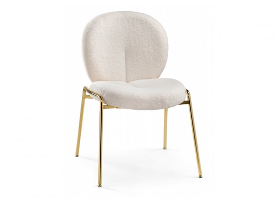Стул на металлокаркасе Kalipso 1 white / gold в Набережных Челнах