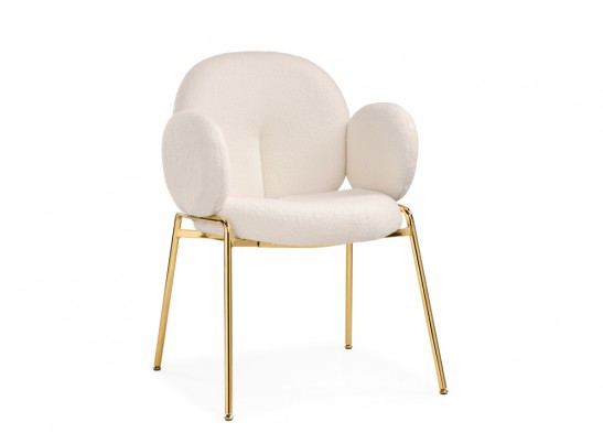 Стул на металлокаркасе Kalipso white / gold в Набережных Челнах