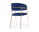 Стул на металлокаркасе Kamelia dark blue / gold в Набережных Челнах