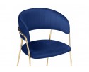 Стул на металлокаркасе Kamelia dark blue / gold в Набережных Челнах