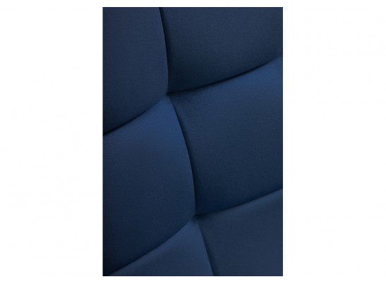 Стул на металлокаркасе Келми микровелюр темно-синий / черный глянец в Набережных Челнах