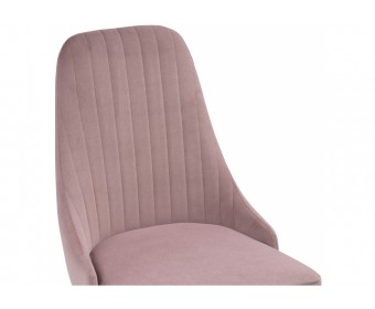 Стул на металлокаркасе Kora light purple / white