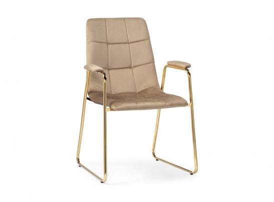 Стул на металлокаркасе Lana beige / gold в Набережных Челнах