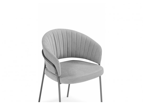 Стул на металлокаркасе Лео серый brendy monsoon 22 / серый