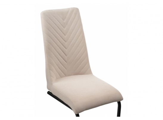 Стул на металлокаркасе Лулла бежевый / черный каркас в Набережных Челнах