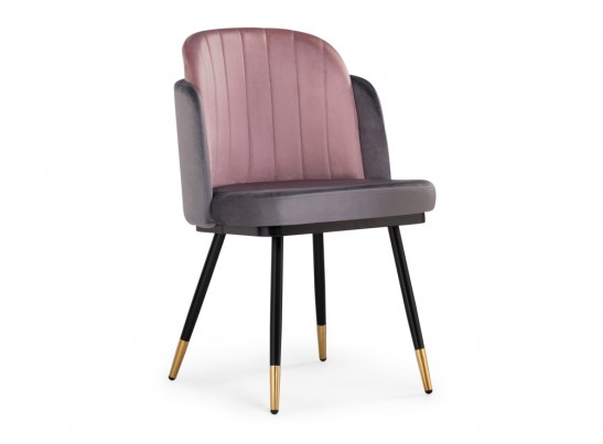 Стул на металлокаркасе Penelopa dark gray / pink / black / gold в Набережных Челнах