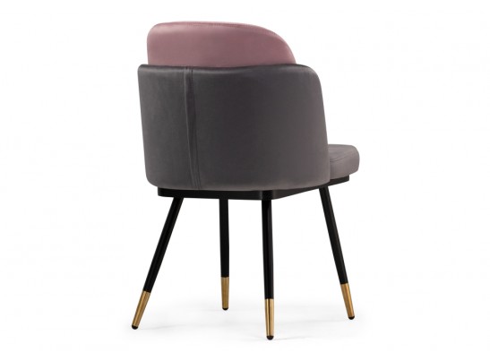 Стул на металлокаркасе Penelopa dark gray / pink / black / gold в Набережных Челнах