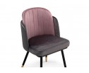Стул на металлокаркасе Penelopa dark gray / pink / black / gold в Набережных Челнах