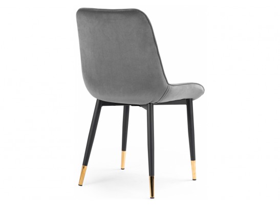 Стул на металлокаркасе Seda 1 dark gray / black / gold в Набережных Челнах