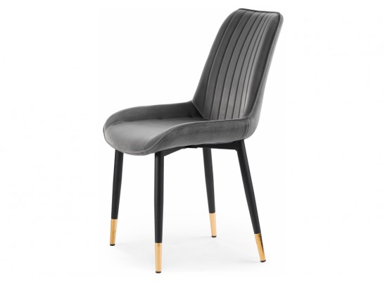 Стул на металлокаркасе Seda 1 dark gray / black / gold в Набережных Челнах