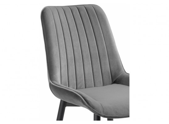 Стул на металлокаркасе Seda 1 dark gray / black / gold в Набережных Челнах