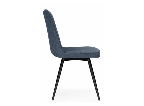 Стул на металлокаркасе Texas 3 поворотный синий / черный в Набережных Челнах