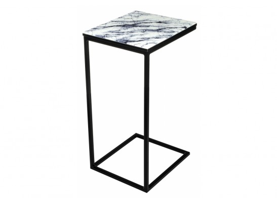 Журнальный столик Геркулес 30х34х62 белый мрамор в Набережных Челнах