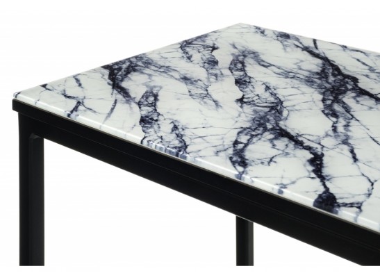 Журнальный столик Геркулес 30х34х62 белый мрамор в Набережных Челнах