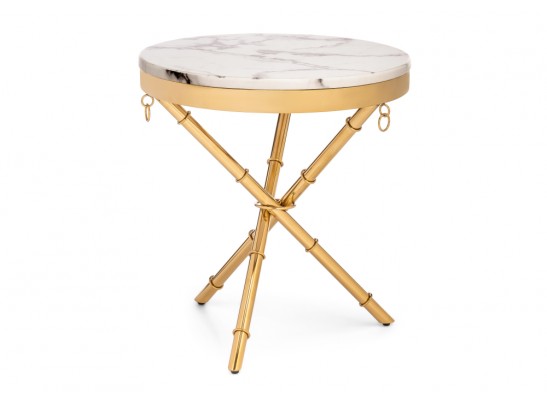 Журнальный столик Monika 50х55 marble / gold в Набережных Челнах