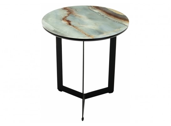 Журнальный столик Роб D-450 45х50 мрамор голубой в Набережных Челнах