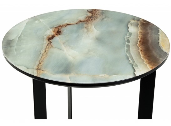 Журнальный столик Роб D-450 45х50 мрамор голубой в Набережных Челнах